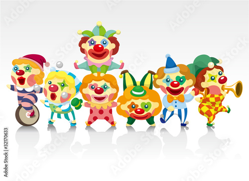 cartoon clown card