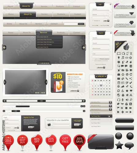 Vector Web Design Elements