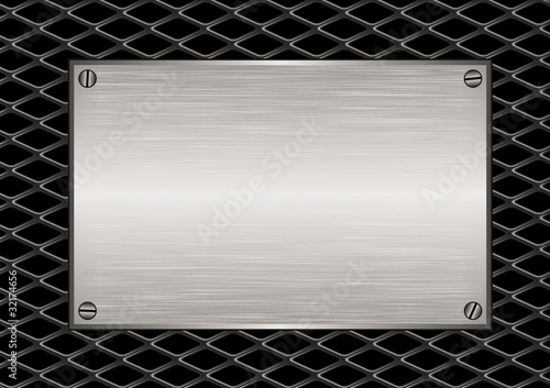 Diamond grill plaque