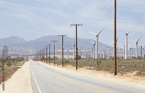 wind turbines california usa © markrhiggins