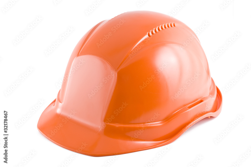 Protective helmet on the white background. Protective helmet on the white background.