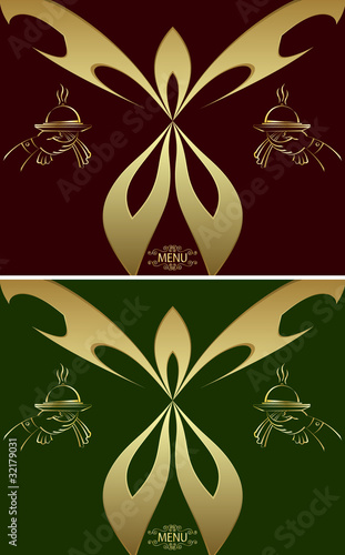 Butterfly Menu Card Template