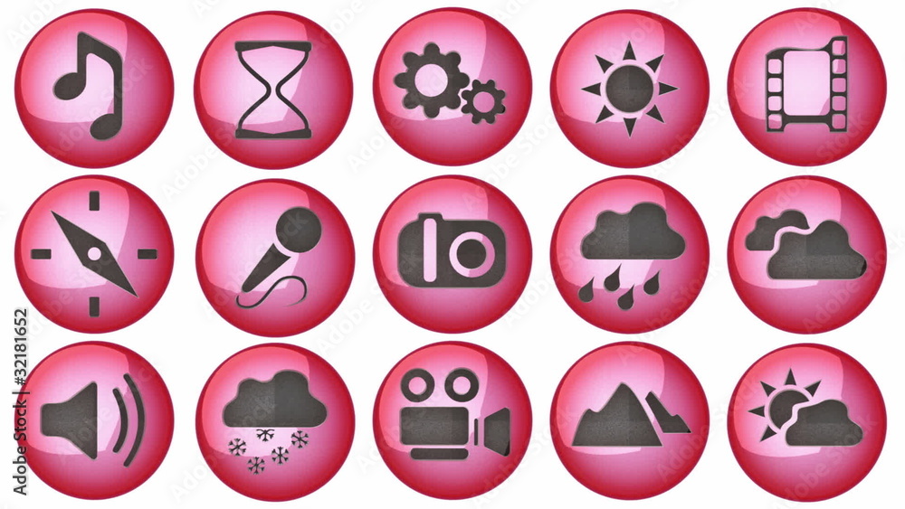 loop icon set with alpha loop icon set with alpha