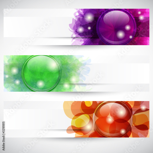 Banner con bottoni - Header with button's shapes