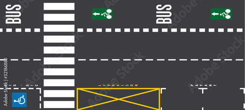 Rue - Marquages au sol