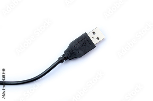Schwarzes USB Kabel
