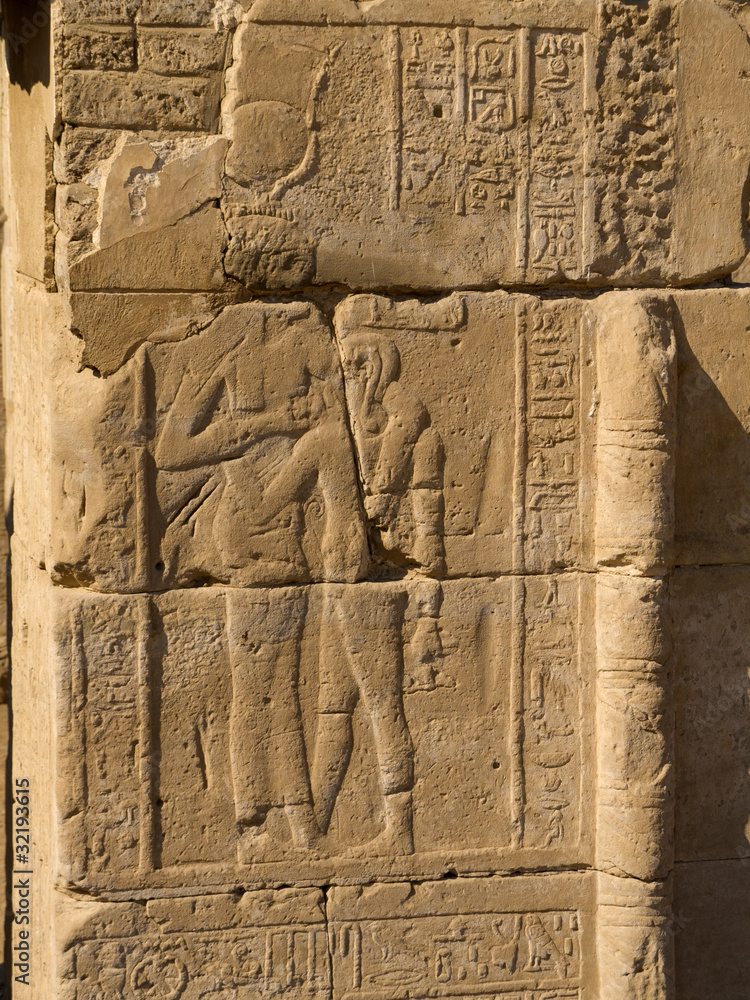 Wall carving of Cleopatra at Denderah Temple Egypt Wall carving of Cleopatra at Denderah Temple Egypt