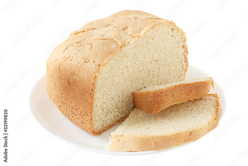 bread on a plate