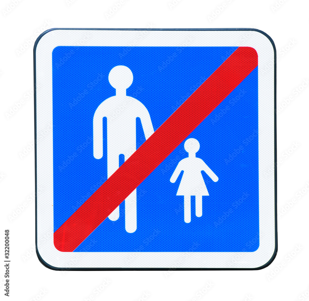 No pedestrian traffic sign No pedestrian traffic sign