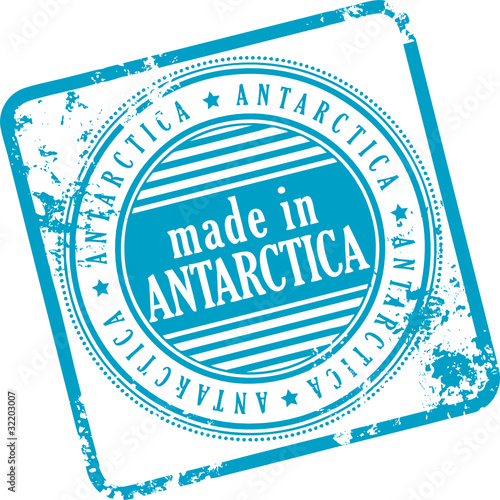 Grunge rubber stamp made in Antarctica, vector illustration