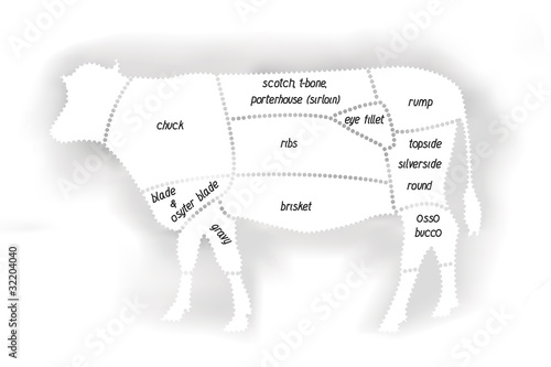 beef meat diagram