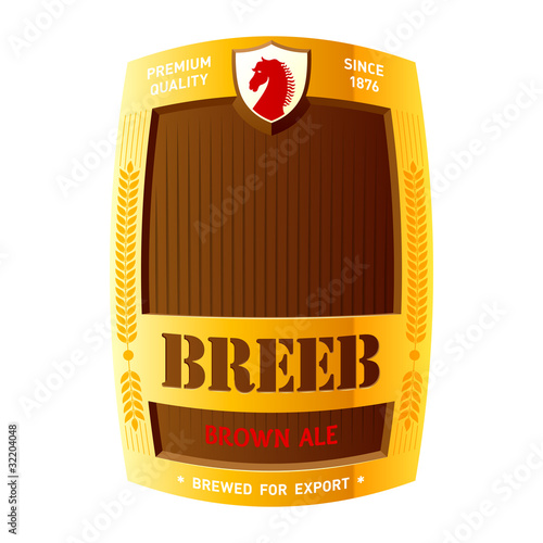 Beer label design