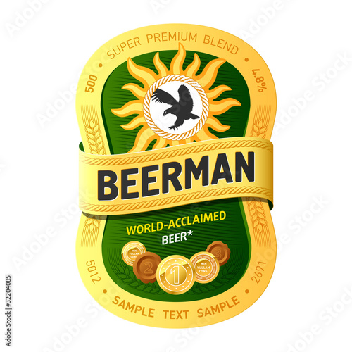 Beer label design