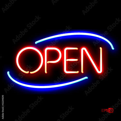 Neon Open sign