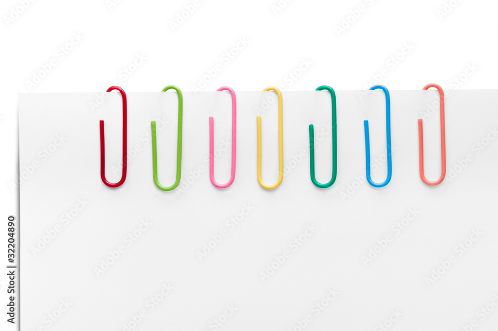 Different colored paperclips Different colored paperclips