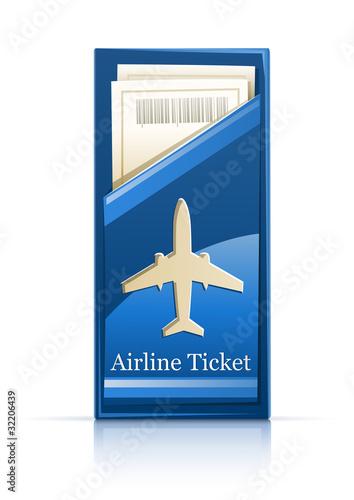 airline ticket vector