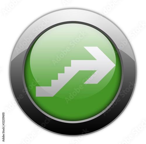 Free Download Green Metallic Orb Button 