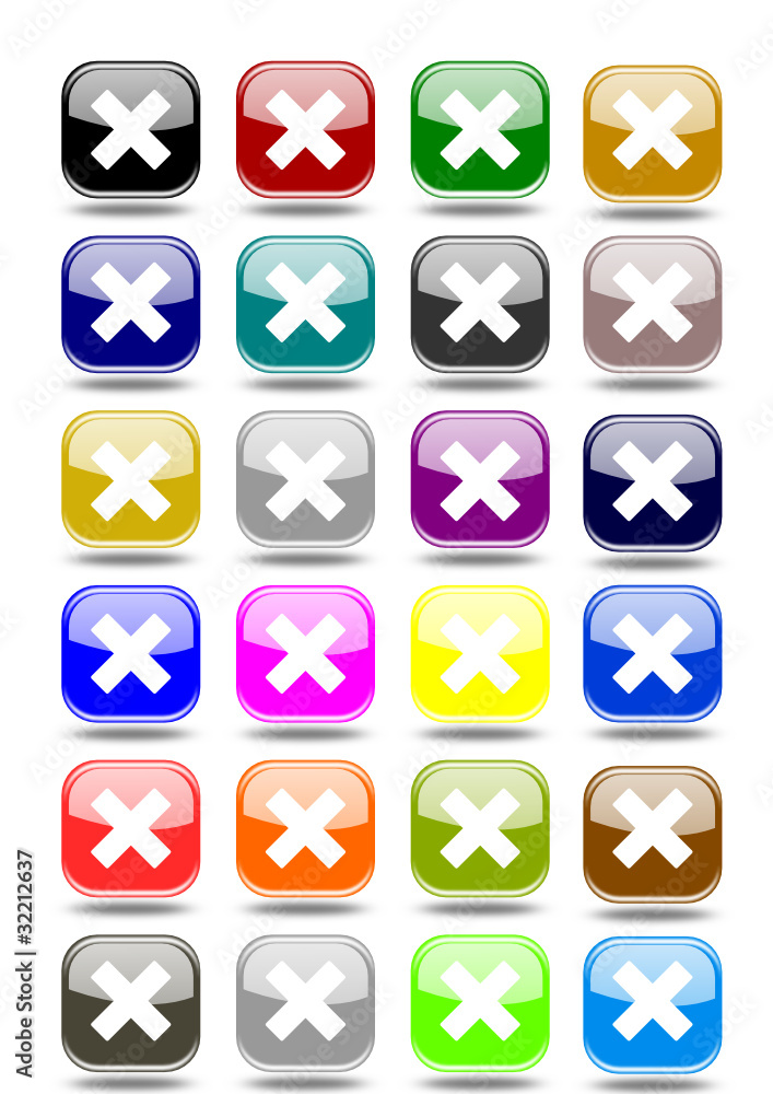 Set cancel buttons various colors Set cancel buttons various colors