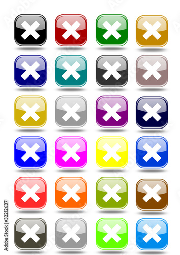 Set cancel buttons various colors