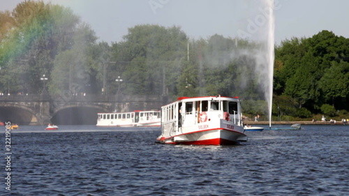 Alsterschiffe in Hamburg