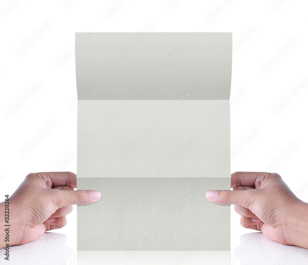 white letter in hand. isolated over white background white letter in hand. isolated over white background