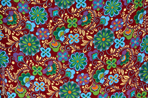 Mayan Floral Pattern Background
