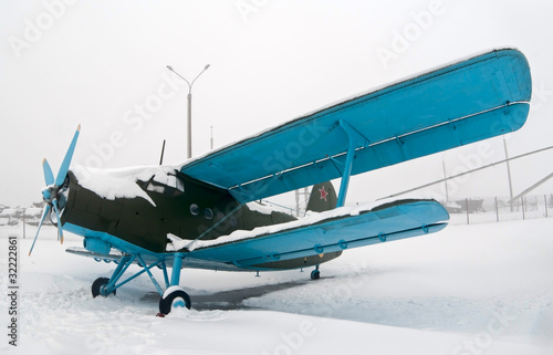 Antonov An-2 "Colt" plane in the snow