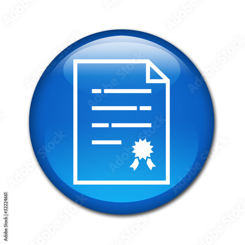 Fototapeta Boton brillante simbolo garantia