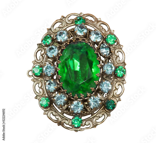 Photo Old-fashioned brooch