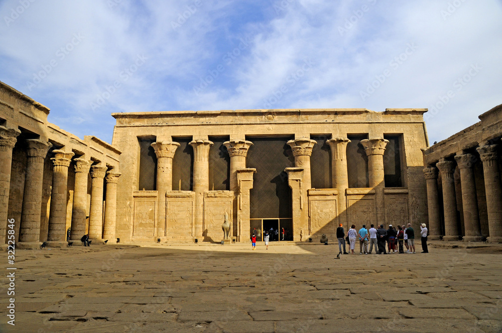 Temple at Edfu in Egypt which is dedicated to the God Horus