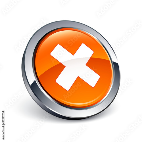 icône bouton internet croix annulation