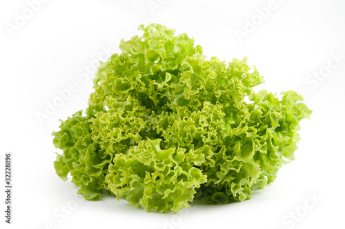 salad on a white background