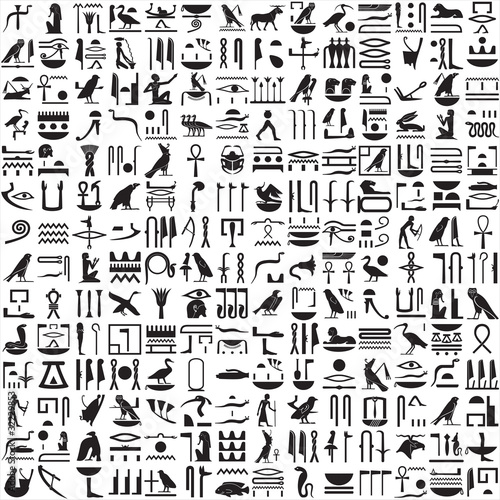 Fototapeta Ancient Egyptian hieroglyphs