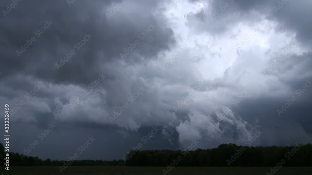 Fast action clip of dangerous storm rolling through rural area Fast action clip of dangerous storm rolling through rural area