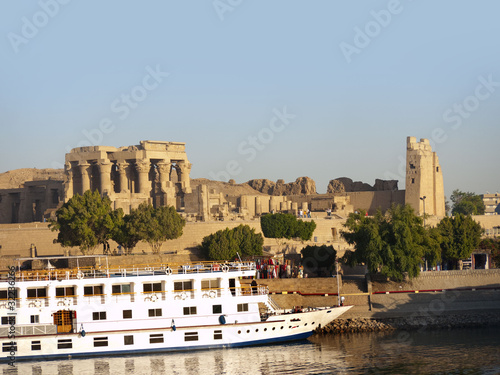 The Temple to Sobek, the crocodile  god, Kom Ombo in Egypt