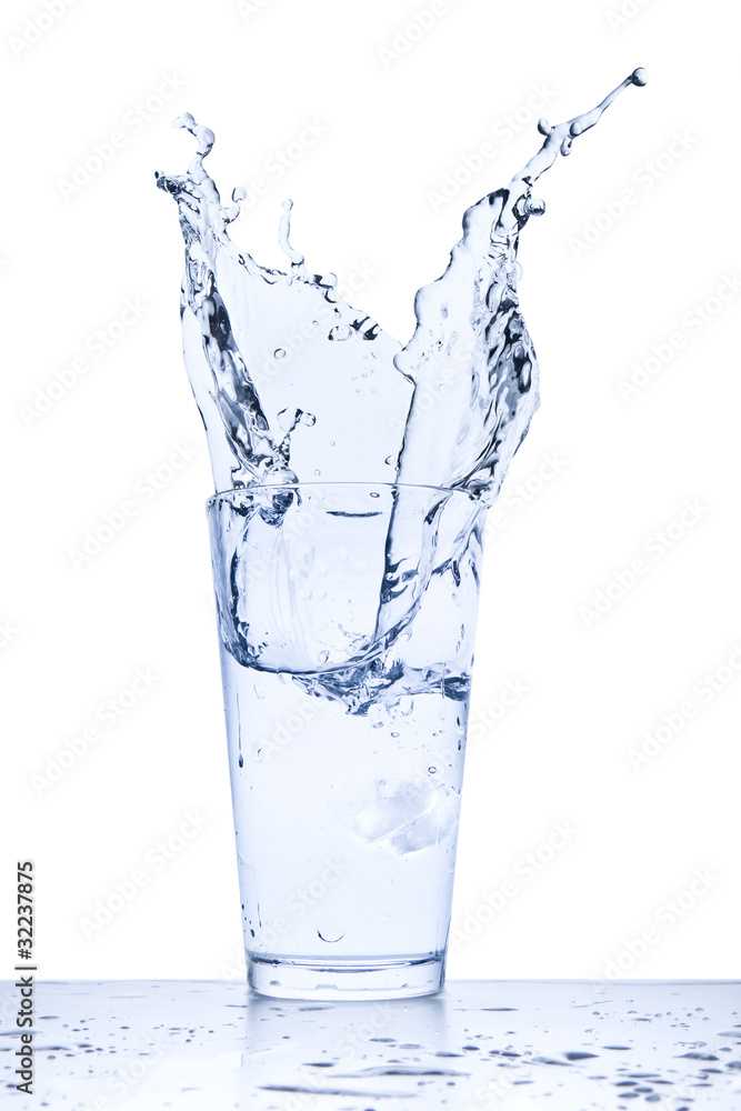 water splash in glass water splash in glass