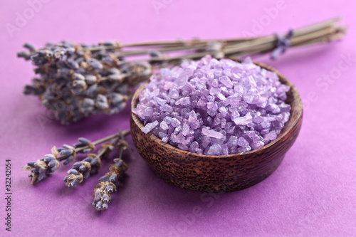 Sea-salt and dried lavender