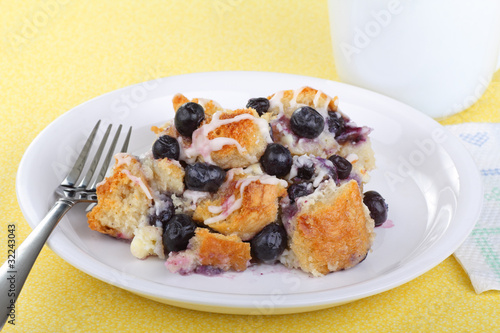 Blueberry Bread Pudding