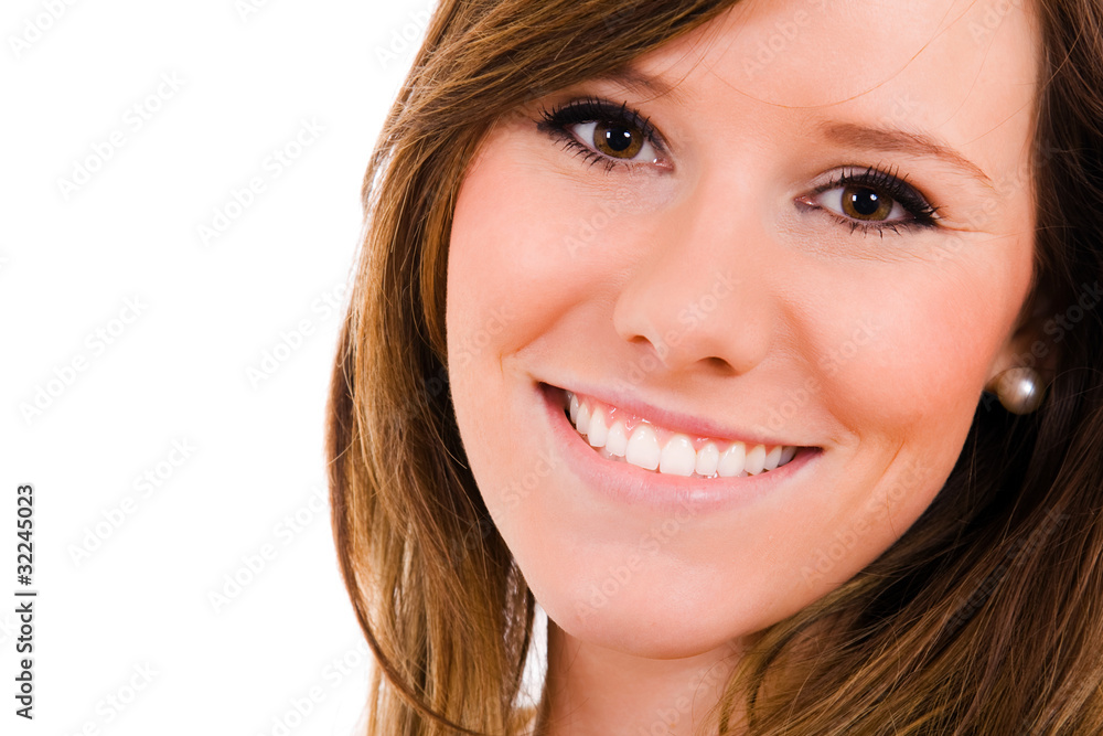 beautiful young woman smiling beautiful young woman smiling