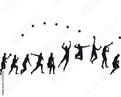 Sprungangabe Volleyball