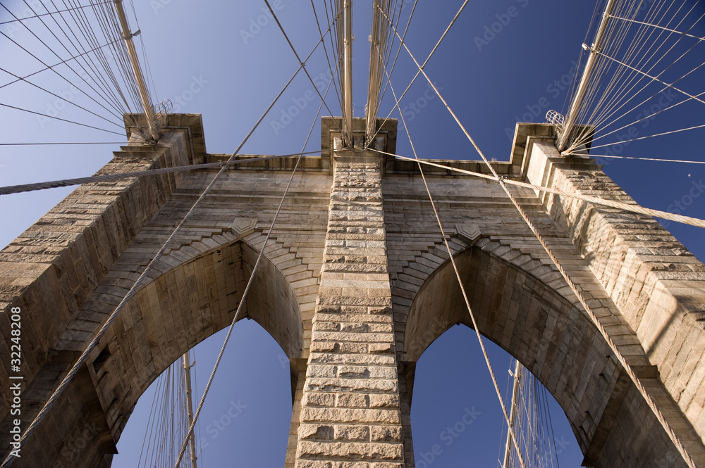 Fototapeta premium W szczególności Brooklyn Bridge w Nowym Jorku