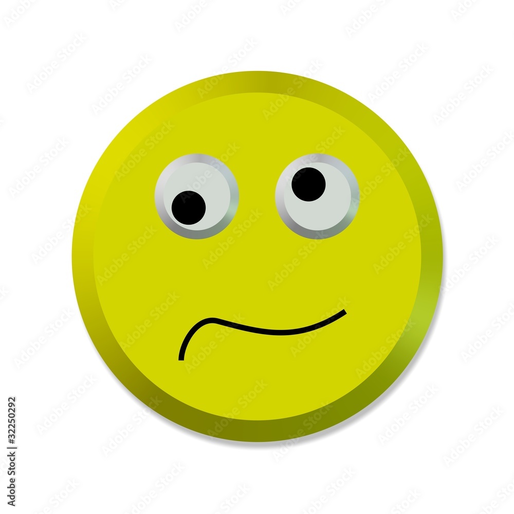 Fototapeta premium Emoji, verstört