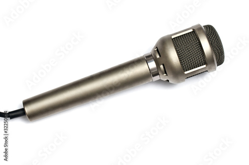 Microphone isolated on white