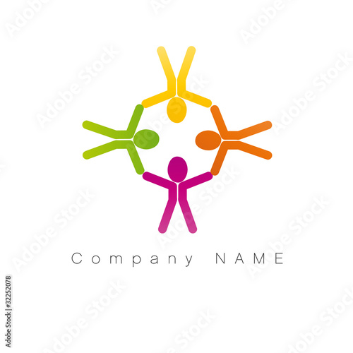 logo ronde de personnage