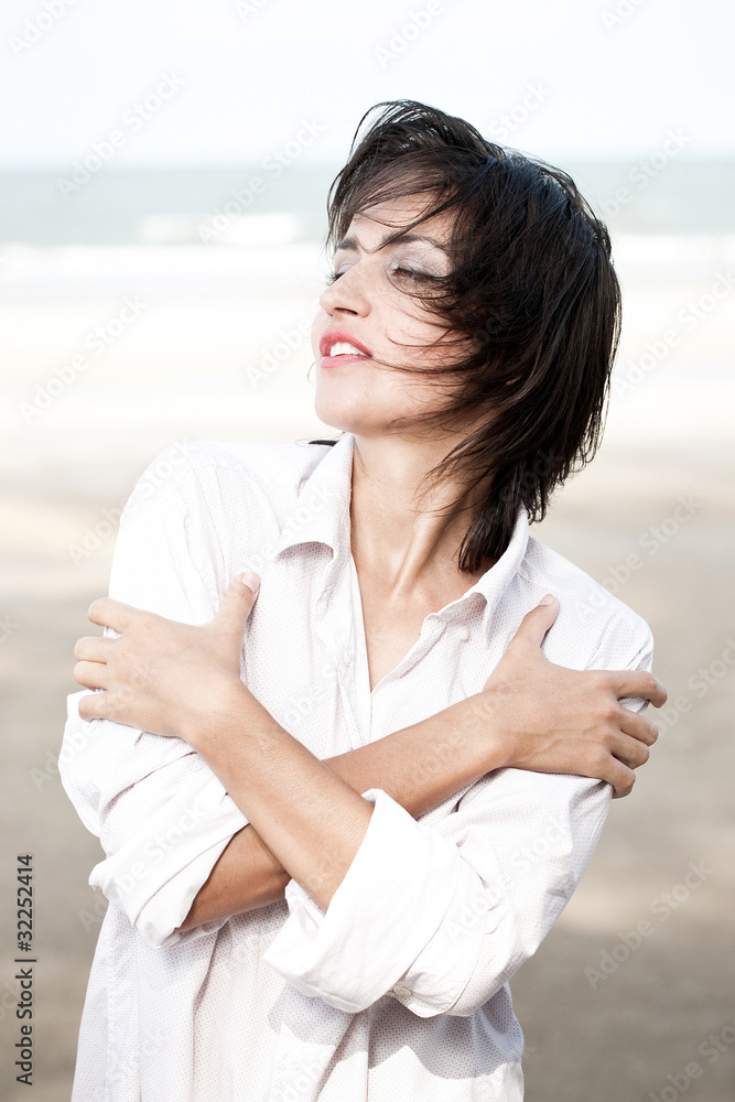 Happy woman portrait