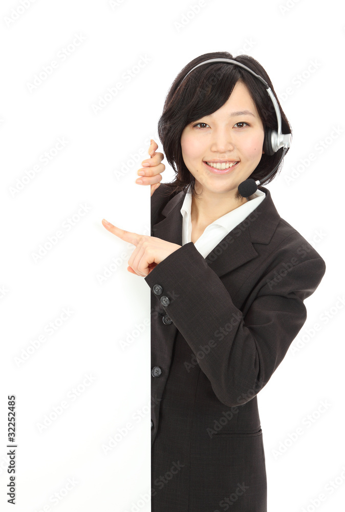 ホワイトボードとオペレーター ホワイトボードとオペレーター
