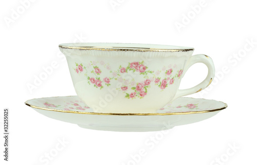 Antique Tea Cup and Saucer