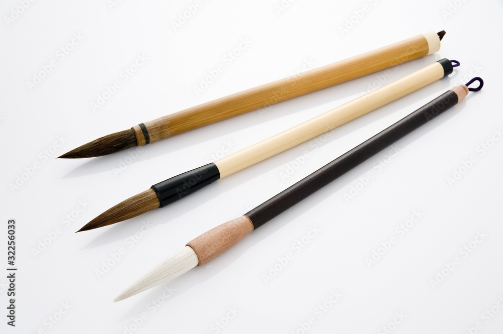 3本の書道の筆 3本の書道の筆