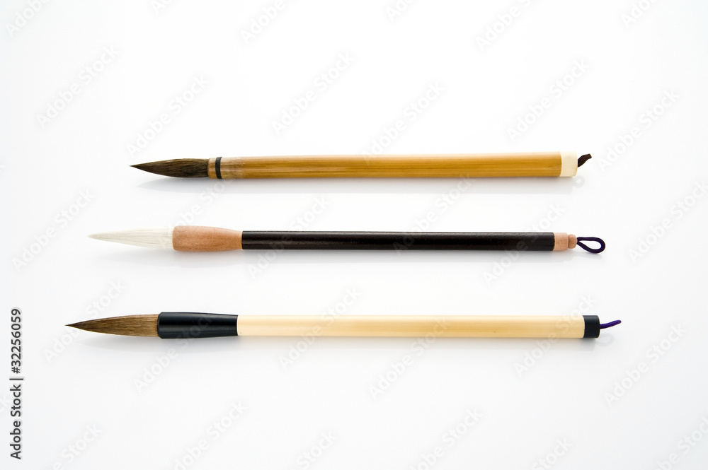 3本の書道の筆 3本の書道の筆