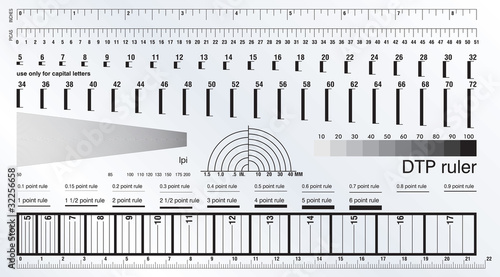 DTP measure ruler